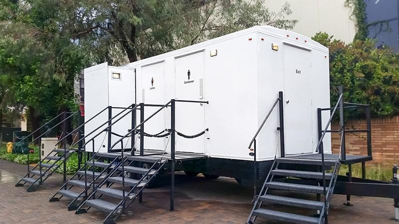  luxury restroom trailers offer a higher level of comfort and elegance compared to standard portable toilets